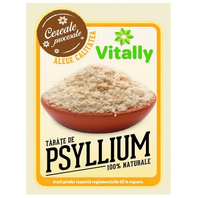 Tarate de psyllium, 100 g, Vitally
