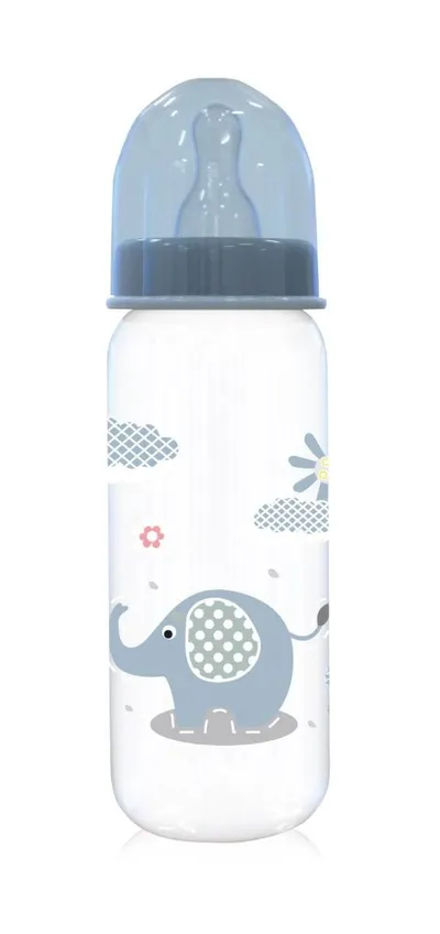 Biberon cu capac pentru +0 luni Moonlight Blue, 250ml, Lorelli