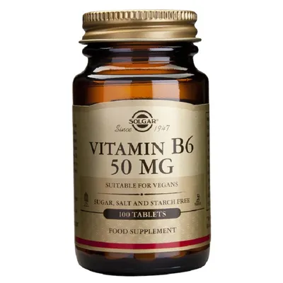 SOLGAR VITAMINA B6 50MG 100 TABLETE