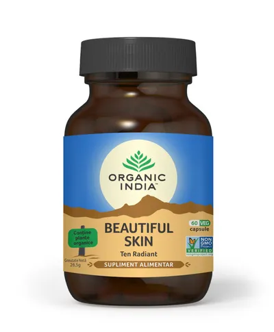 ORGANIC INDIA BEAUTIFUL SKIN TEN RADIANT 60 CAPSULE