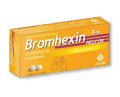 Bromhexin 8mg, 20 comprimate, AC Helcor