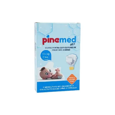 PINEMED SCUTEC BEBE CU PUNGA COLECTARE URINA +11 KG L 2 BUCATI