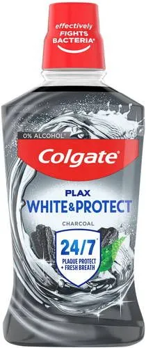 Apa de gura Plax White Charcoal, 500ml, Colgate