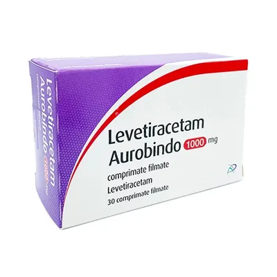 Levetiracetam Aurobindo 1000 mg x 3 blistere x 10 compr. film.