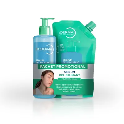 BIODERM SEBIUM GEL SPUMANT 400ML+ SEBIUM REZERVA ECO 400 ML BLACK FRIDAY 2026
