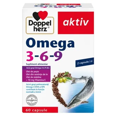 AKTIV OMEGA 3-6-9 60 CAPSULE DOPPELHERZ