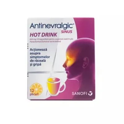 Antinevralgic Sinus Hot Drink, 650 mg/10 mg, Opella Healthcare