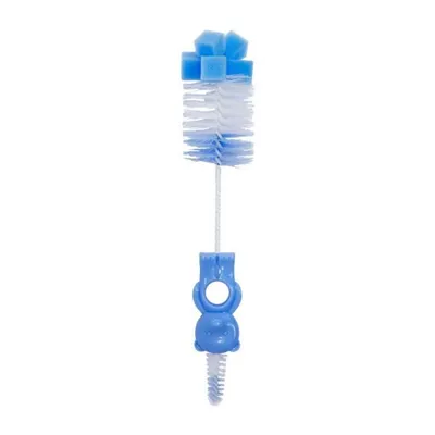 Perie de curatat biberoane, tetine si cani Bear Blue, 1 bucata, Lorelli