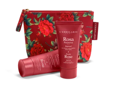 L'Erbolario Pachet Purple Rose Gel de dus 75ml + Crema de corp 75ml