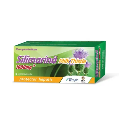 Silimarina Milk Thistle 1000 mg, 30 comprimate filmate, Terapia