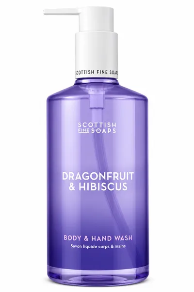 Săpun Lichid pentru Mâini și Corp Dragonfruit & Hibiscus, 300 ml, Scottish Fine Soaps