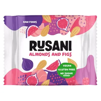 Biscuiti vegani cu migdale si smochine, 40g, Rusani