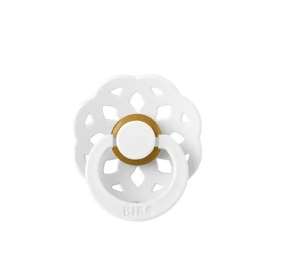 Suzeta din latex cu tetina rotunda pentru +6 luni Boheme White, 1 bucata, Bibs