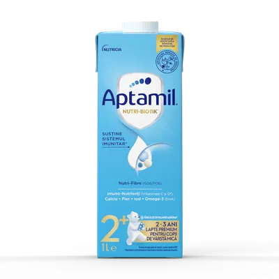 Lapte premium pentru copii de varsta mica 2-3 ani NUTRI-BIOTIK™️ 2+, 1l, Aptamil