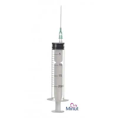 Seringa 20ml cu ac, 1 bucata, Minut