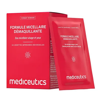Servetele impregnate cu micele demachiante, 14 bucati, Mediceutics