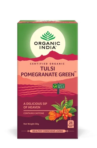 CEAI TULSI RODIE CEAI VERDE GURA DIVINA DE SAVOARE 25 PLICURI BIO ORGANIC INDIA