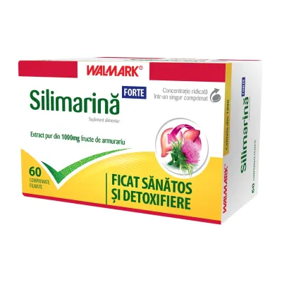 Silimarina Forte, 60 comprimate filmate, Walmark