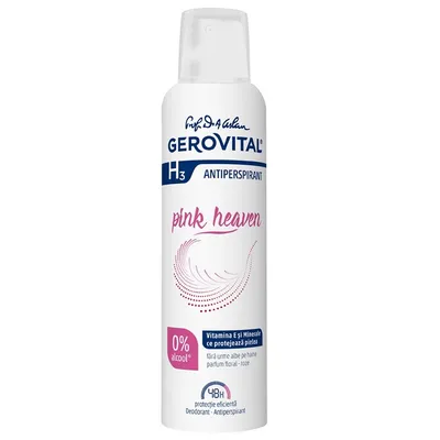 GEROVITAL H3 DEODORANT ANTIPERSPIRANT PINK HEAVEN 150ML