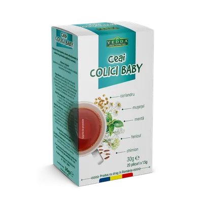 Ceai colici Baby, 20 plicuri x 1.5g, Vedda