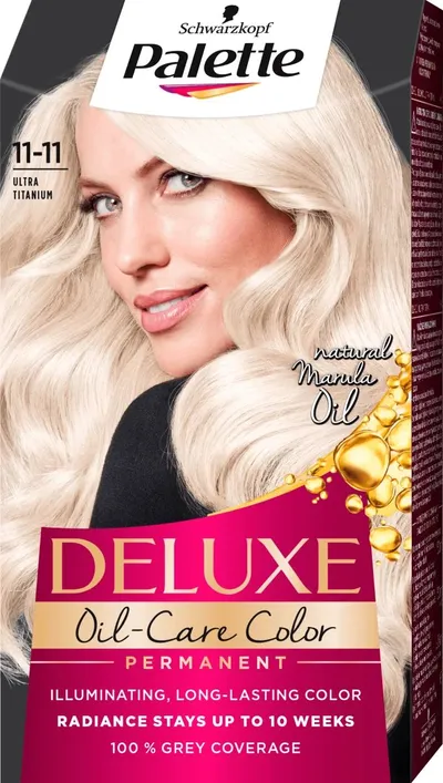 Vopsea de par permanenta 11-11 Blond Ultra Titan Deluxe , 130ml, Palette