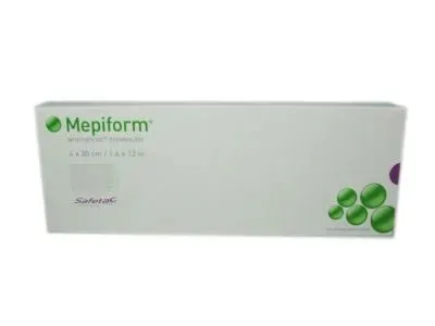 Pansament autoadeziv pentru tratamentul cicatricilor Mepiform, 4 x 30cm, 1 bucata, Molnlycke