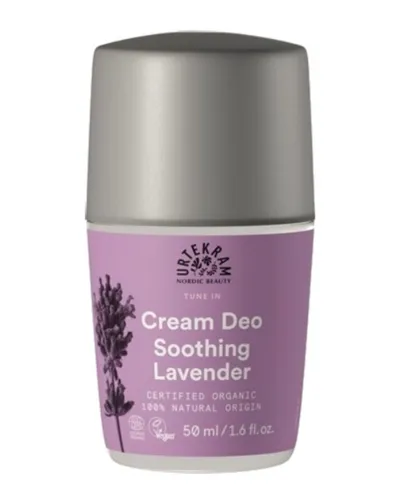 Deodorant Roll-on Cremă Calmantă, Fără Aluminiu, cu Lavandă Bio, 50 ml, Urtekram