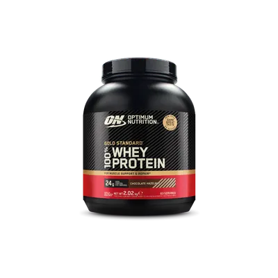 Pudra proteica proteine din zer 100% whey gold standard Ciocolata si Alune, 2.02kg, Optimum Nutrition