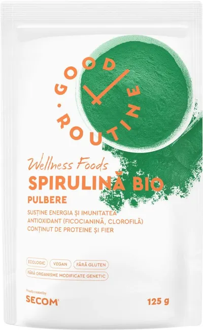 SECOM SPIRULINA BIO PULBERE 125G