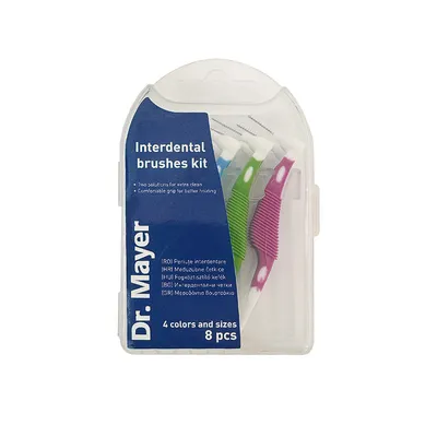 Kit periute interdentare 4 marimi, DRM-S368, 8 bucati, Dr. Mayer