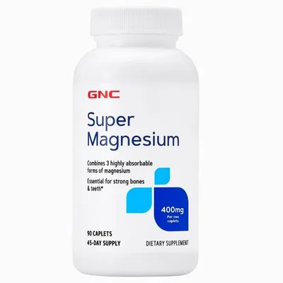 Super Magnesium 400mg, 90 tablete, GNC