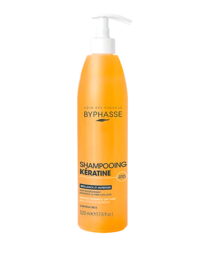 Sampon pentru par uscat cu keratina Sublim Protect, 520ml, Byphasse