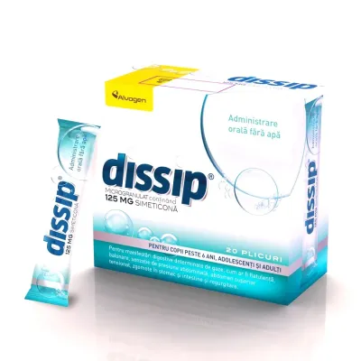 Dissip granule orodispersabile 125 mg, 20 plicuri, Alvogen