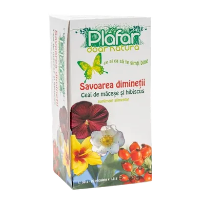 Ceai savoarea diminetii, 20 plicuri, Plafar