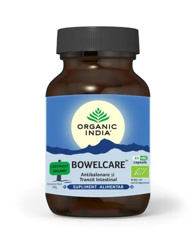 ORGANIC INDIA BOWELCARE BALONARE TRANZIT INTESTINAL BIO 60 CAPSULE