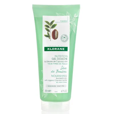 Gel de dus cu seva de bambus Nutrition, 200ml, Klorane