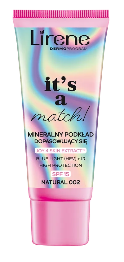 Fond de ten adaptabil nuantei tenului 02 SPF15 IR It's A Match, 30ml, Lirene