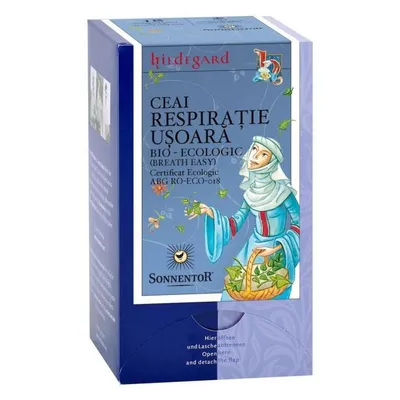 Ceai Bio Respiratie Usoara, 18 plicuri, Sonnentor