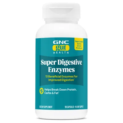 Super enzime digestive Gut Health, 90 capsule, GNC