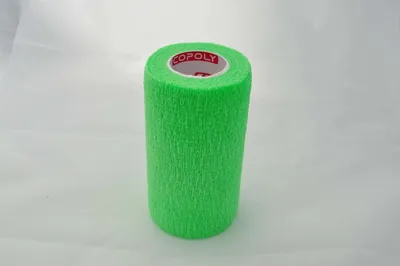 Bandaj autoadeziv 10cm x 4,5m, verde, Copoly