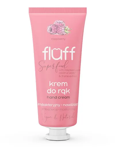 Crema de maini antibacteriana si hidratanta cu zmeura, 50ml, Fluff