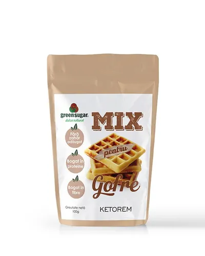 Mix pentru gofre keto, 100g, Laboratoarele Remedia