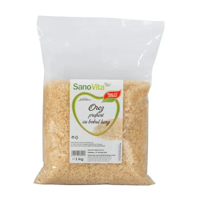 Orez prefiert cu bob lung, 1kg, SanoVita