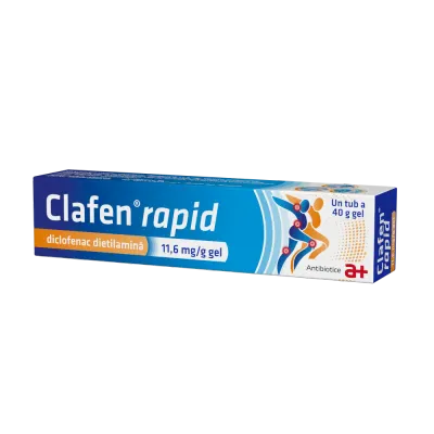 Clafen Rapid, 11,6 mg/g gel, Antibiotice, 40 g