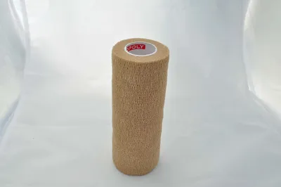 Bandaj autoadeziv 15cm x 4,5m, alb-bej, Copoly