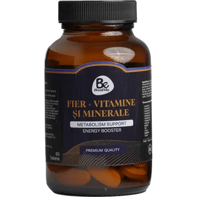 Fier + Vitamine si minerale, 60 tablete, Be Healthy