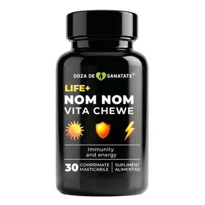Nom Nom Vita Chewe Life+, 30 comprimate masticabile, Doza de Sanatate