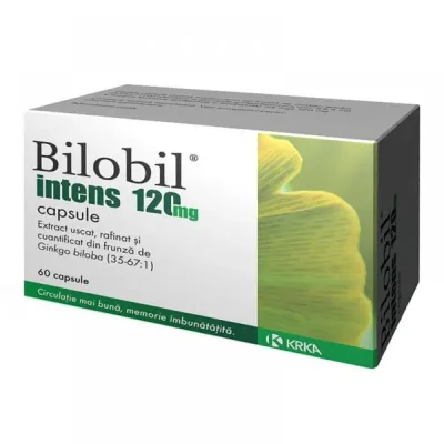 Bilobil Intens 120 mg, 60 capsule, Krka