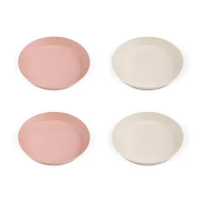 Set de farfurii bio Pink/Cream, 4 bucati, Citron