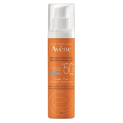 Fluid fara parfum pentru protectie solara SPF 50+, 50 ml, Avene